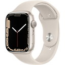 【あす楽対応_関東】 【国内正規品】APPLE（アップル）Apple Watch Series 7 GPSモデル 45mm MKN63J/Aスターライトスポーツバンド[4549995257922]･･･