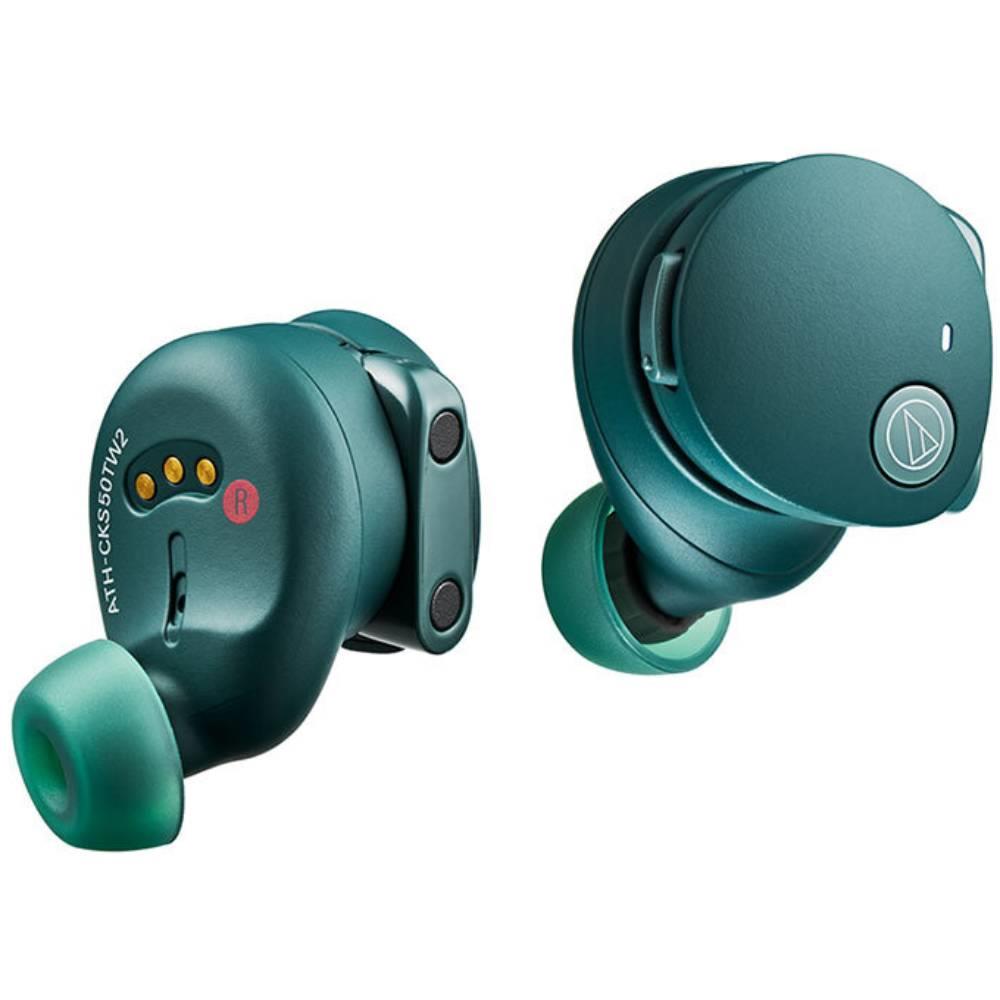audio-technica（オーディオテクニカ）ATH-CKS50TW2 GR　グリーンノイズキャンセリング機能搭載 完全ワイヤレス　Bluetoothイヤホン[4961310162719]