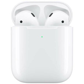 【あす楽対応_関東】 【国内正規品】APPLE（アップル）AirPods with Wireless Charging Case MRXJ2J/Aフルワイヤレスブルートゥースイヤホン 第2世代 エアポッズ[4549995054170]