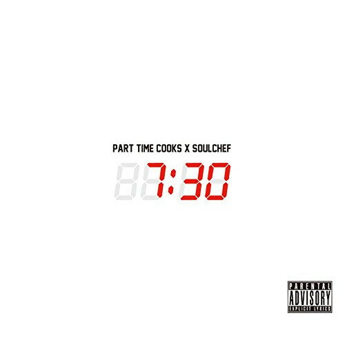 7:30Part Time Cooks × Soulchefパートタイムクックス/ソウルシェフ ぱーとたいむくっくす/そうるしぇふ　発売日 : 2016年6月15日　種別 : CD　JAN : 4935228156665　商品番号 : GTXC-121【商品紹介】Saul Goode(アメリカ出身)、Black Moss(南アフリカ出身)の2MCによるHIP HOPユニット、パート・タイム・クックスのフル・アルバム。2015年作『IN YA MELLOW TONE 11』収録の「No money」で日本デビューを飾って以降、活動拠点の韓国でも知名度を上げている彼ら。プロデューサーを務めるニュージーランドの名ビートメイカーSoulchefの華麗なビートの上を駆け抜ける、世界屈指のフロウを堪能できる一枚。【収録内容】CD:11.イントロ2.ダファッキュオン3.セブン・サーティー・フィーチャリング・ビッグ・レモ4.オール・アイ・ノウ5.ツー・センツ6.ザバラザ7.シックス・エーエム・シッピン8.スマッシュ・タウン・フィーチャリング・ノクサル9.バー・コード10.ウォント・ダンス・アローン・フィーチャリング・ノヴェイ11.アリーナ12.ライト・ブライト