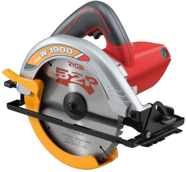 あす楽関東_対応 RYOBI(リョービ) 丸ノコ190mmチップソー付 W-1900 W1900 610909A ノコ刃外径