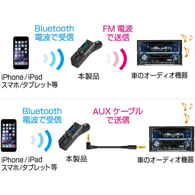 �ڤ����ڴ���_�б��ۥ�������Kashimura��KD-230[KD230]Bluetooth FM�ȥ�󥹥ߥå��� �ե�Х�� USB2�ݡ��� ��ưȽ�� AUXBluetooth/USB�ݡ����դ�[4907986738360]