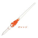 【送料無料】 お花入りガラスペン (オレンジ)SUNHOSEKI