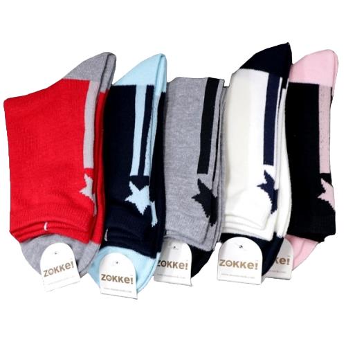 【送料無料】 クルーソックス (スターライン) （アソート) (23-25cm) (おまかせ3足セット)みっとめるへん社