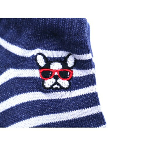 【送料無料】 スニーカーソックス (ネイビー・ホワイト・ブラウン) (23-25cm) (3足セット)みっとめるへん社