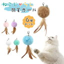 フェザーボール 猫 おもちゃ ねこじゃらし 羽毛ボール フェザー ボール 交換用おもちゃ 猫遊び運動不足解消 6個入り 猫おもちゃ 羽根ボール 猫じゃらし 羽毛...