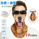フェイスカバー uvカット 動物柄 面白い 日焼け防止 UPF50+ 冷感 夏用 吸汗速乾 耳かけ メンズ レディース 紫外線対策 息苦しくない 涼しい日焼け予...
