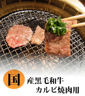 国産黒毛和牛　カルビ焼肉用(バラ)　2〜3人前　(500g) 　京都 銀閣寺大西 和牛 専門店 焼肉 肉 老舗 内祝い ギフト 焼き肉 やきにく 贈り物 贈答