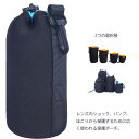 カメラレンズケース レンズポーチ 4サイズセット 防水 絞り口 フック付き 一眼レフ用
