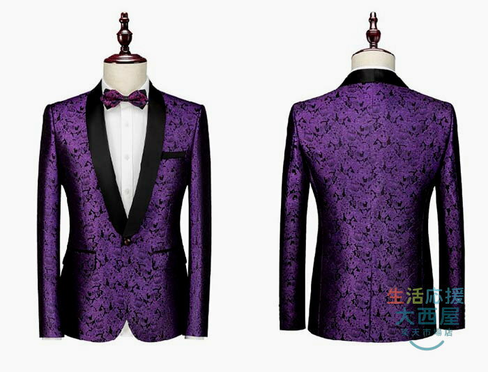 ステージ衣装 メンズ スーツ セットアップ 男性用 舞台衣装 スリムフィット ジャケットとパンツ 2点組 全7色 欧米風 紳士服