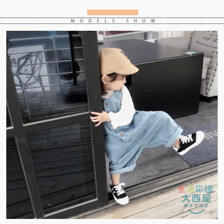サロペット 女の子 オーバーオール デニム パンツ キッズ 子供服 カジュアル おし...