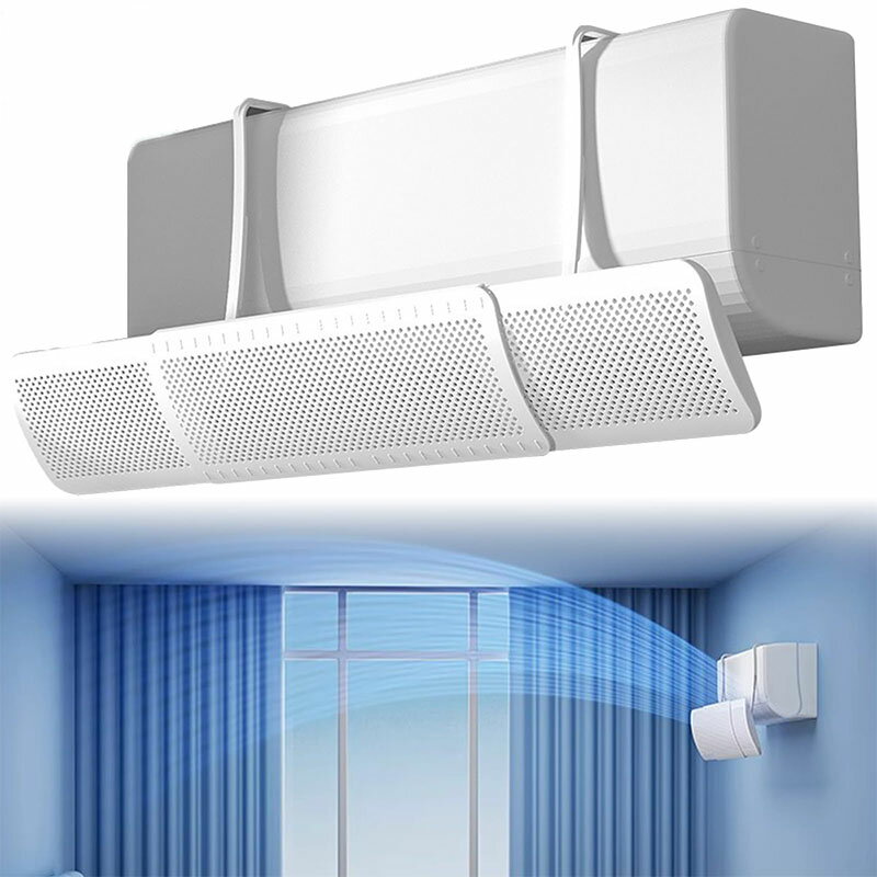 【楽天スーパーSALE！半額商品】 エアコン風よけカバー 簡単取付 夏冬兼用 冷暖房 風向き調整 直撃防止