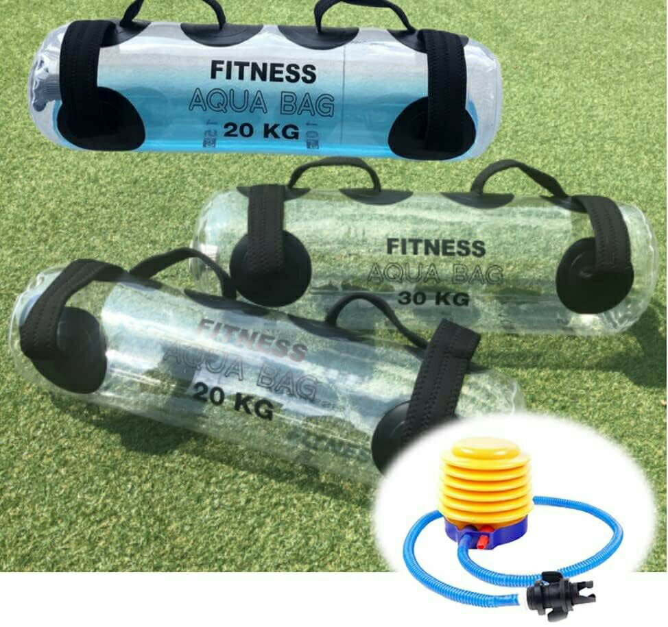 【楽天スーパーSALE！半額商品】 ウォータートレーニングバッグ 専用フットポンプ付き アクアバッグ 筋トレ器具 5kg 10kg 15kg 20kg 25kg 30kg 35kg ウォーターダンベル