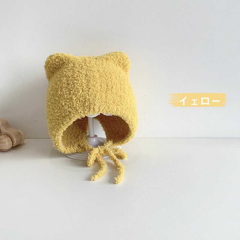 赤ちゃん帽子 ベビー帽子 猫耳 秋冬 耳保護キャップ 男女兼用 新生児 防寒 おしゃれ お出かけ