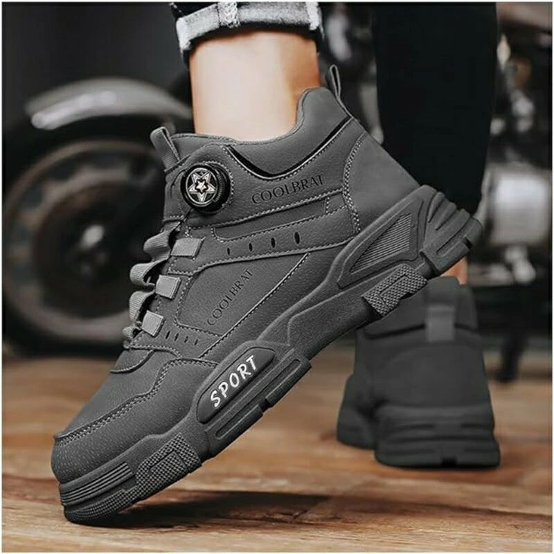 バイクシューズ メンズ ライディングブーツ 厚底 オートバイブーツ レーシングブーツ ダイヤル式 滑り..