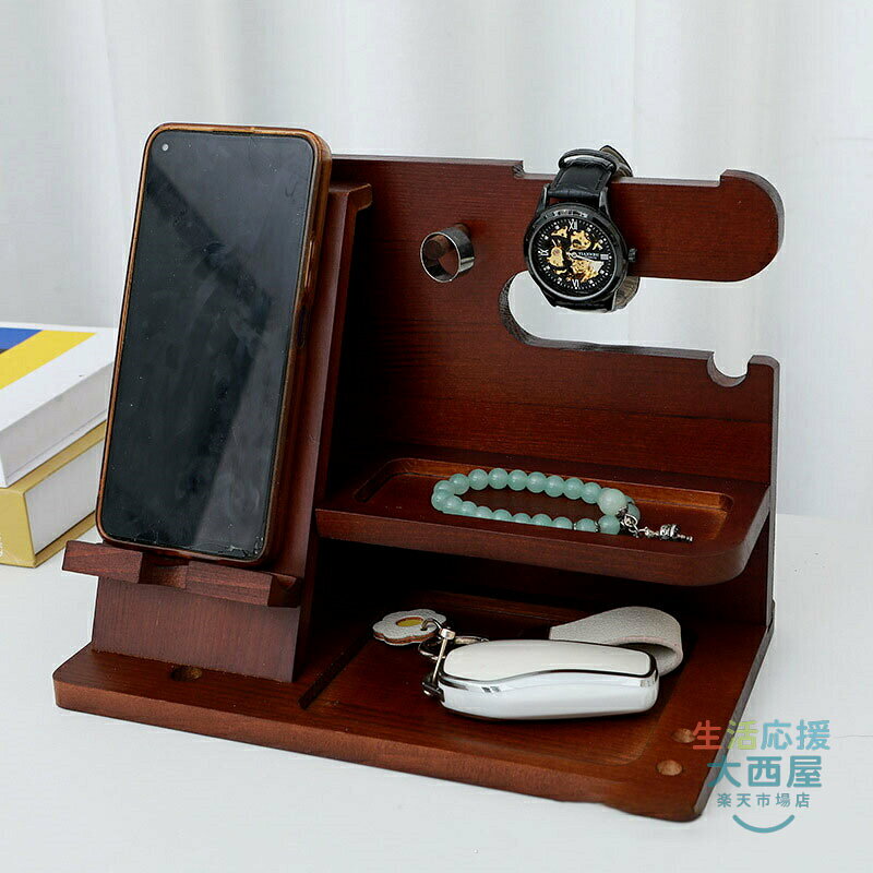 スマホスタンド 木製 ペン立て デスクオーガナイザー 小物収納 男性 父の日 誕生日プレゼント ギフト ガジェット onishishop-10013235 生活応援 大西屋 サンプル画像2