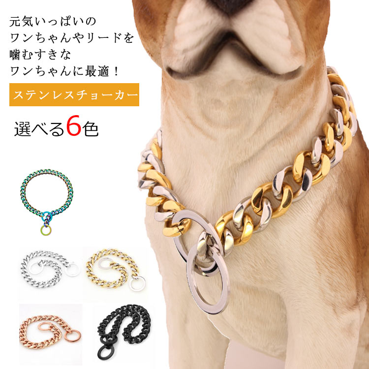 Other - 犬用トレーニングチョーカー ステンレス製チェーンネックレス 大型犬中小型犬対応
