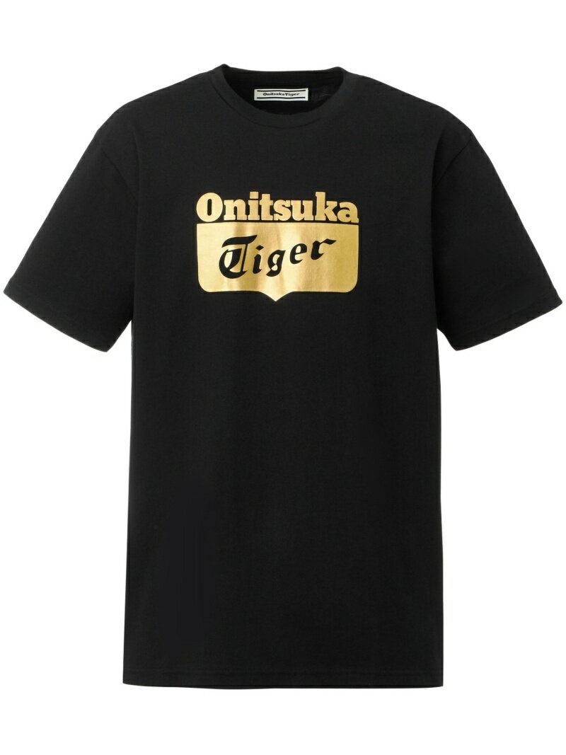 (U)【公式ショップ】LOGO TEE Onitsuka Tiger オニツカタイガー トップス カットソー・Tシャツ ブラック ホワイト【送料無料】[Rakuten Fashion]