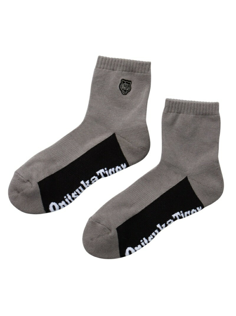 【公式ショップ】SHORT SOCKS Onitsuka Tiger オニツカタイガー 靴下・レッグウェア 靴下 ホワイト グレー[Rakuten Fashion]