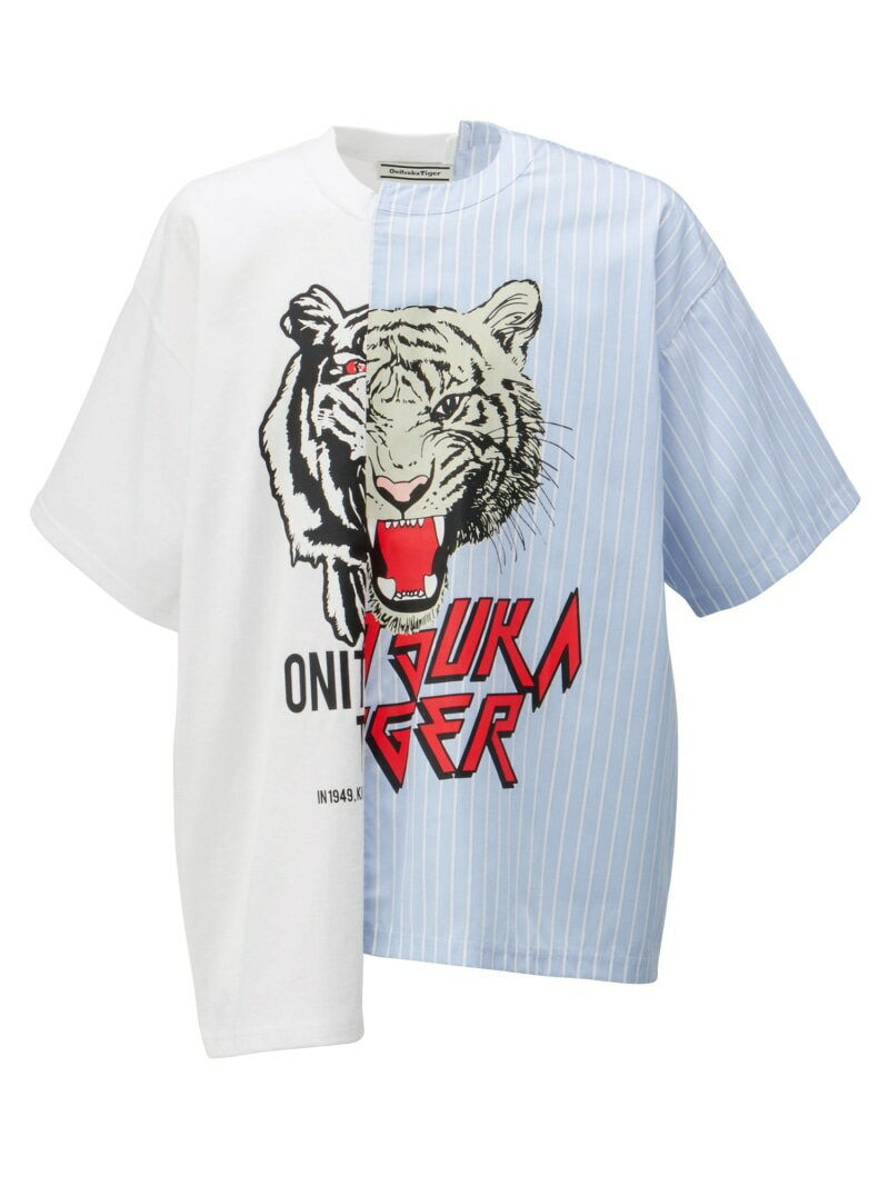 (U)GRAPHIC TEE Onitsuka Tiger オニツカタイガー トップス カットソー・Tシャツ ブルー