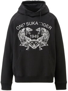 (U)ڸåסSWEAT HOODIE Onitsuka Tiger ˥ĥ ȥåץ ѡաǥ ֥å ۥ磻ȡ̵[Rakuten Fashion]