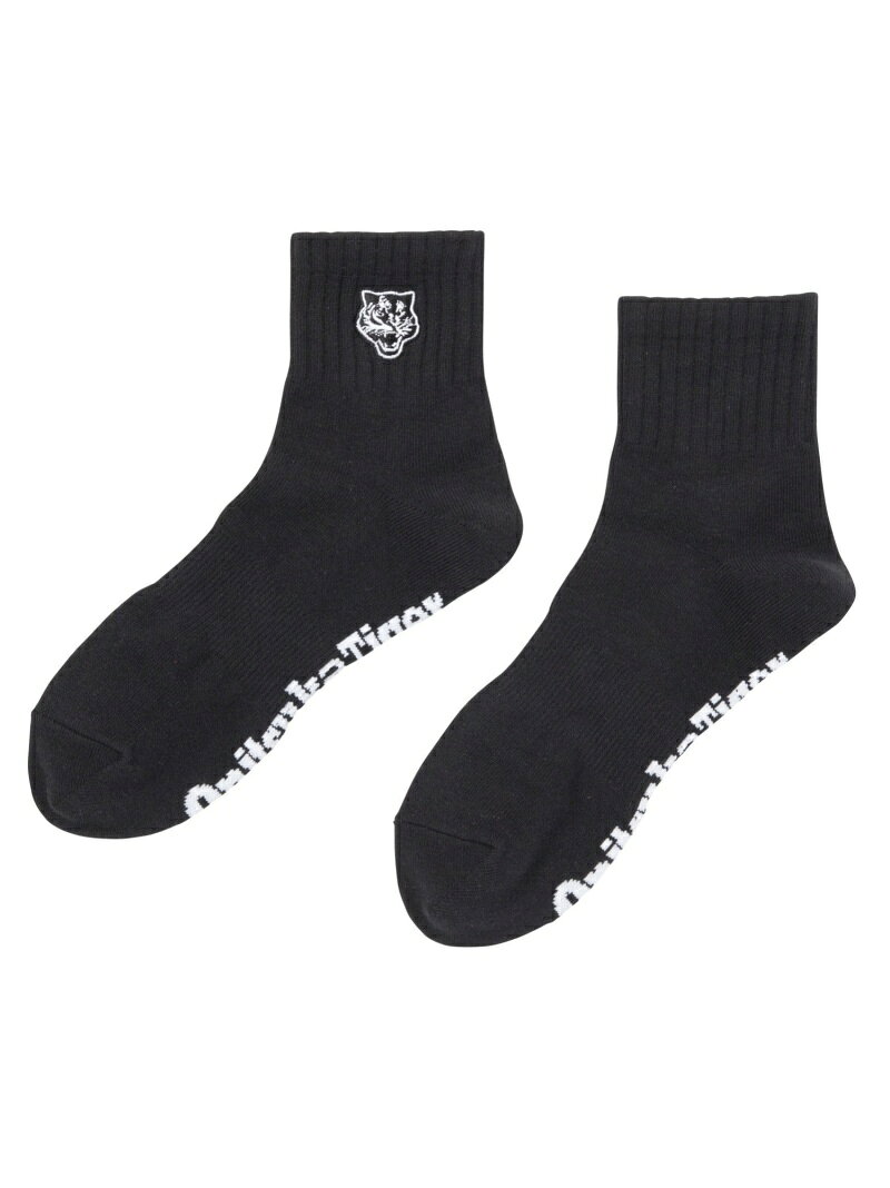 【公式ショップ】SHORT SOCKS Onitsuka Tiger オニツカタイガー 靴下・レッグウェア 靴下 ホワイト ブラック[Rakuten Fashion]
