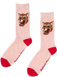 (U)【公式ショップ】MIDDLE SOCKS Onitsuka Tiger オニツカタイガー 靴下・レッグウェア 靴下 ピンク ブラック ホワイト[Rakuten Fashion]