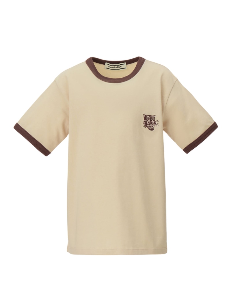 KIDS GRAPHIC TEE Onitsuka Tiger オニツカタイガー トップス カットソー・Tシャツ ブラウン ピンク