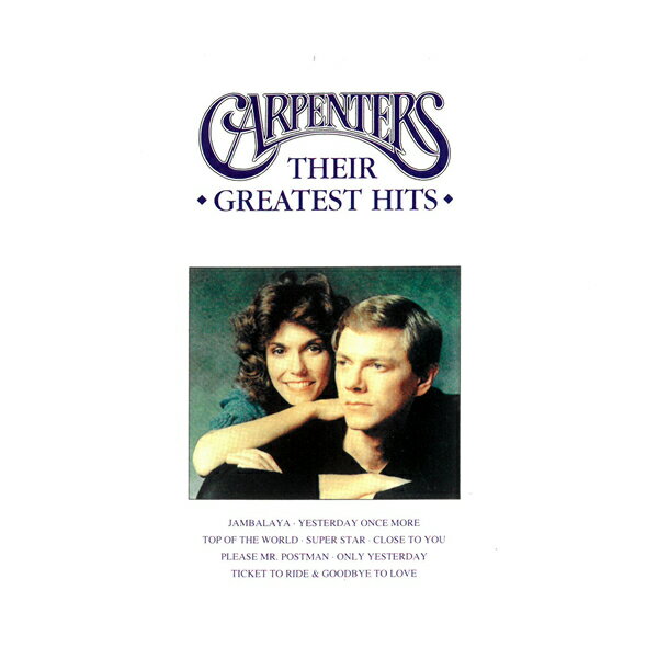 CD カーペンターズ ゼアグレイテストヒッツ WTCD6101 CARPENTERS THEIR GREATEST HITS WTCD-6101 イエスタデイワンスモア トップオブザワールド YESTERDAY ONCE MORE TOP OF THE WORLD カレン リチャード 洋楽 ポップス 名曲 神曲