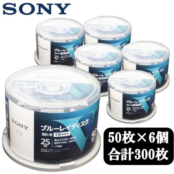 SONY ˡ  BD-R 50ѥå6 300祻å 50BNR1VLPP4 ֥롼쥤ǥ 25GB 1Ͽ ...