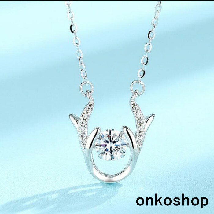 Rakuten - onkoshop s925 キラキラ ネックレス レディース モアサナイト シルバー925 アクセサリー ジュエリー ギフト プレゼント ダイヤモンド　モアサナイト　1Ct　 母の日 誕生日