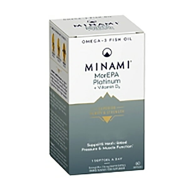 モアEPA プラチナム ビタミンD3 MorEPA Platinum Vitamin D3 MINAMI NUTRITION