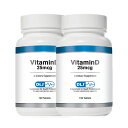 2個セット ビタミンD 1000 IU 100粒 VitaminD 25mcg Vitamin D 1,000I.U. ダグラスジャパン DLJ