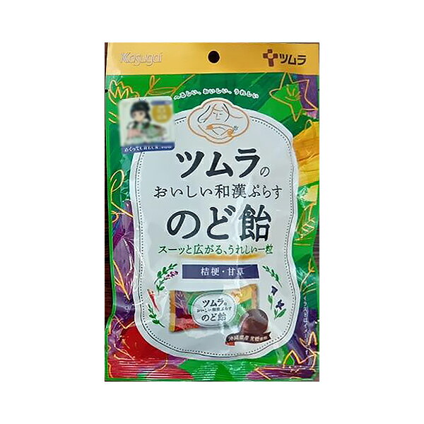 ネコポス送料無料 ツムラのおいしい和漢ぷらす のど飴 49gの商品画像
