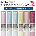 シャチハタ キャップレス9 送料無料 スパークリングクリアカラー 別注品 印面付で即日使用可能 リニューアル 印鑑 認印 浸透印 はんこ ハンコ 別注品 シヤチハタ パステルカラー くすみカラー ネーム9[a]