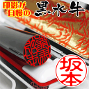 ★メール便で送料無料★印鑑 黒水牛 (10.5mm丸~12mm丸 高級ケース付き)訳ありではございません 個人 実印 銀行印 認印 はんこ ハンコ ギフト プレ...