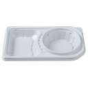 カレー容器 シチュー容器 パスタ容器 DL-25-15 白 蓋付きセット (600枚入)弁当容器 使い捨て 弁当箱 お弁当箱 テイクアウト お持ち帰り 宅配 デリバリー イベント 業務用 パック 容器 テイクアウト用 持ち帰り用 弁当パック フタ付き フタ付 蓋付