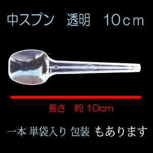 デザートスプーン 中 バラ [100mm](1000本入) プラスチック プラスプーン 使い捨て テイクアウト お持ち帰り 宅配 デリバリー イベント 業務用 パック 容器 テイクアウト用 持ち帰り用 2