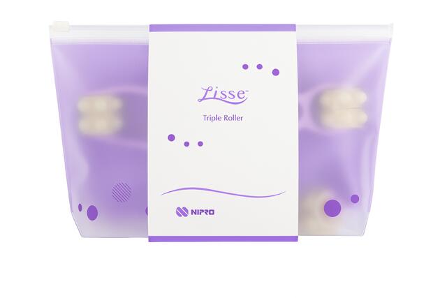 LISSE トリプルローラー 21-870 シリコーン製 凸凹ローラー 幅調整可 筋膜リリース マッサージ器