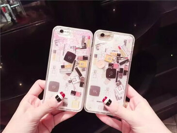 【メール便送料無料】iPhone6s iPhone6splus キラキラ流れ星☆グリッターiPhone7 iphone7plus ソフト ケース ストーン 化粧品 香水 口紅 リップ iPhone 6 6s 6plus 6splus 8 8plus マツカラ マニキュア x 10