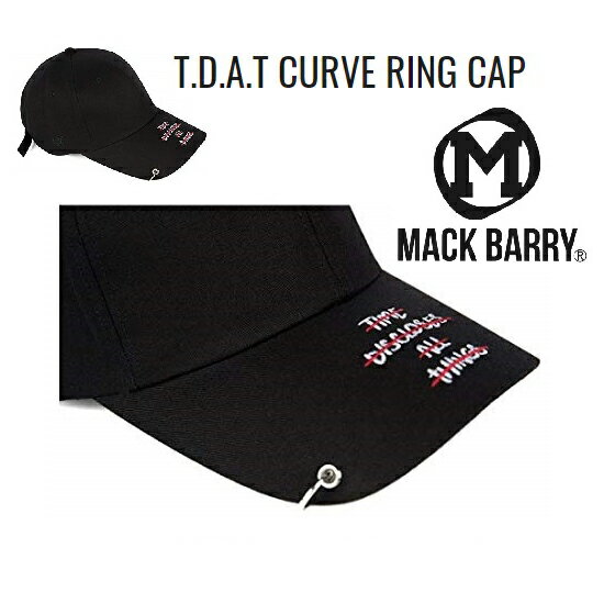 MACK BARRY T.D.A.T CURVE RING CAP BLACK 国内正規品 マクバリー キャップ　帽子 BTS　防弾少年団　ジミン　メンズ men's レディース lady's ユニセックス