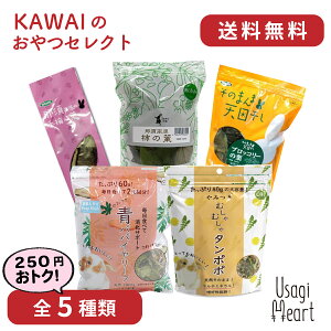 Usagi Heart KAWAIのおやつセレクト 全5種類 カワイ おやつ うさぎのおやつ うさぎ ミニウサギ ネザーランドドワーフ ホーランドロップ ロップイヤー うさぎ全般 大容量