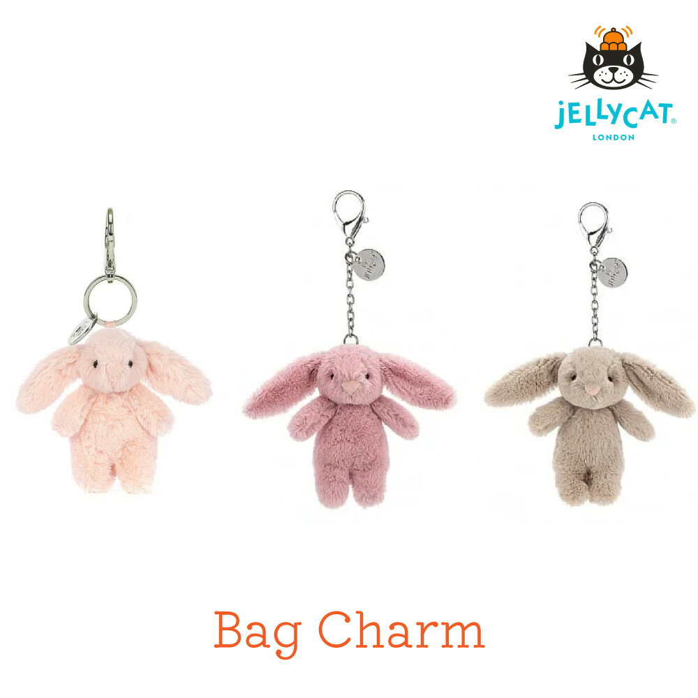 JELLYCAT Jellycat Bashful Blush Bunny Bag Charm Bashful Bunny Tulip Bag Charm Beige Bag Charm ジェリーキャット ギフト 出産祝い うさぎ ぬいぐるみ ふわふわ 子ども 孫 大人 可愛い プレゼント 手触り おもちゃ