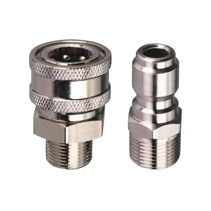 プレッシャーウォッシャーアダプターセット、高圧洗浄、3/8 ’’（約0.95cm）TDY-JT012-3[ライフインテリア専門店]