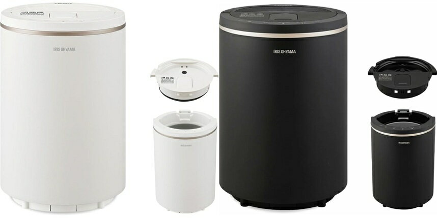 【在庫限り】アイリスオーヤマ 加湿器 スチーム式(加熱式) 加湿量 600ml タンク容量 3L 2WAY給水 10畳 17畳 連続加湿 15時間 AHM-MH60-W ホワイト AZHM-MH60-B ブラックのサムネイル