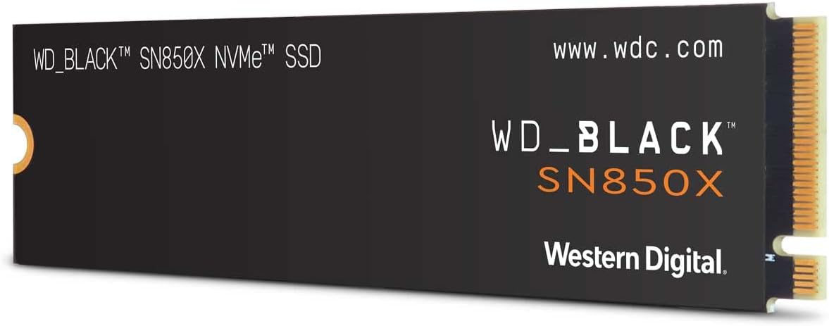 【在庫処分】Western Digital ウエスタンデジタル WD BLACK M.2 SSD 内蔵 1TB NVMe PCIe Gen4 x4 (読取り最大 7300MB/s 書込み最大 6300MB/s) ゲーミング PC WDS100T2X0E-EC SN850X