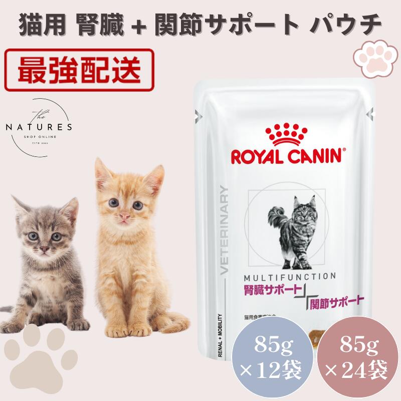 【病院認証不要 在庫限り】 ロイヤルカナン 猫 腎臓サポート 関節サポート ウェット パウチ 85g×12袋 85g×24袋