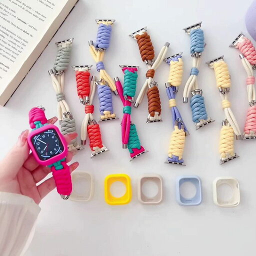 アップルウォッチ バンド ナイロン apple watch カバー apple watch ケース付き apple watch バンド 編み込み 44mm 40mm 38mm 42mm 41mm 45mm Apple watch バンド series Ultra 8 7 6 5 4 3 2 1 se 長さ調整簡単 アップルウォッチ バンド ナイロン apple watch カバー apple watch ケース付き apple watch バンド 編み込み 44mm 40mm 38mm 42mm 41mm 45mm Apple watch バンド series Ultra 8 7 6 5 4 3 2 1 se 長さ調整簡単