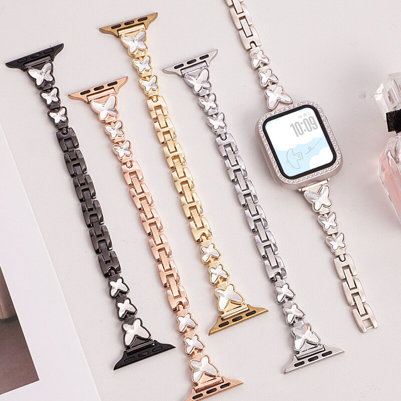 アップルウォッチ バンド レディース おしゃれ ステンレス 46mm アップルウォッチバンド 人気 くすみカラー apple watch ベルト applewatch 10 ~ 1 SE Ultra かわいい おしゃれ 女性 40mm 41mm 42mm 44mm 45mm 46mm 49mm 通勤(2)