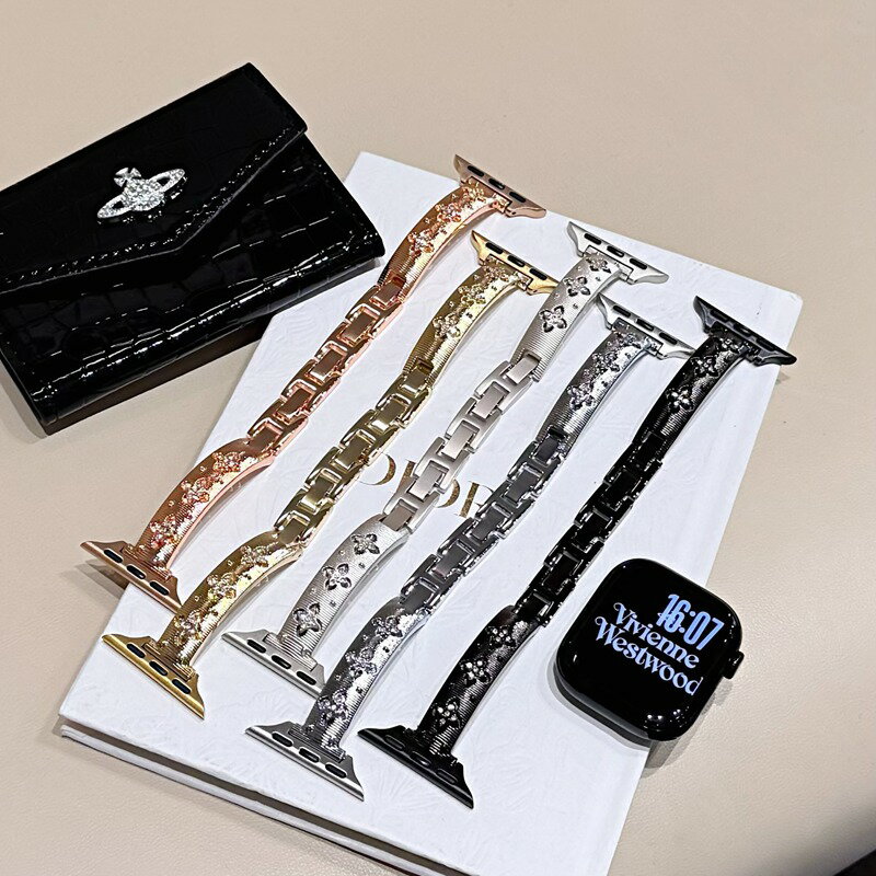 アップルウォッチ バンド レディース おしゃれ ステンレス 46mm アップルウォッチバンド 人気 くすみカ..